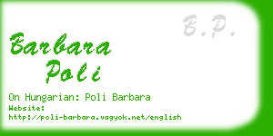 barbara poli business card